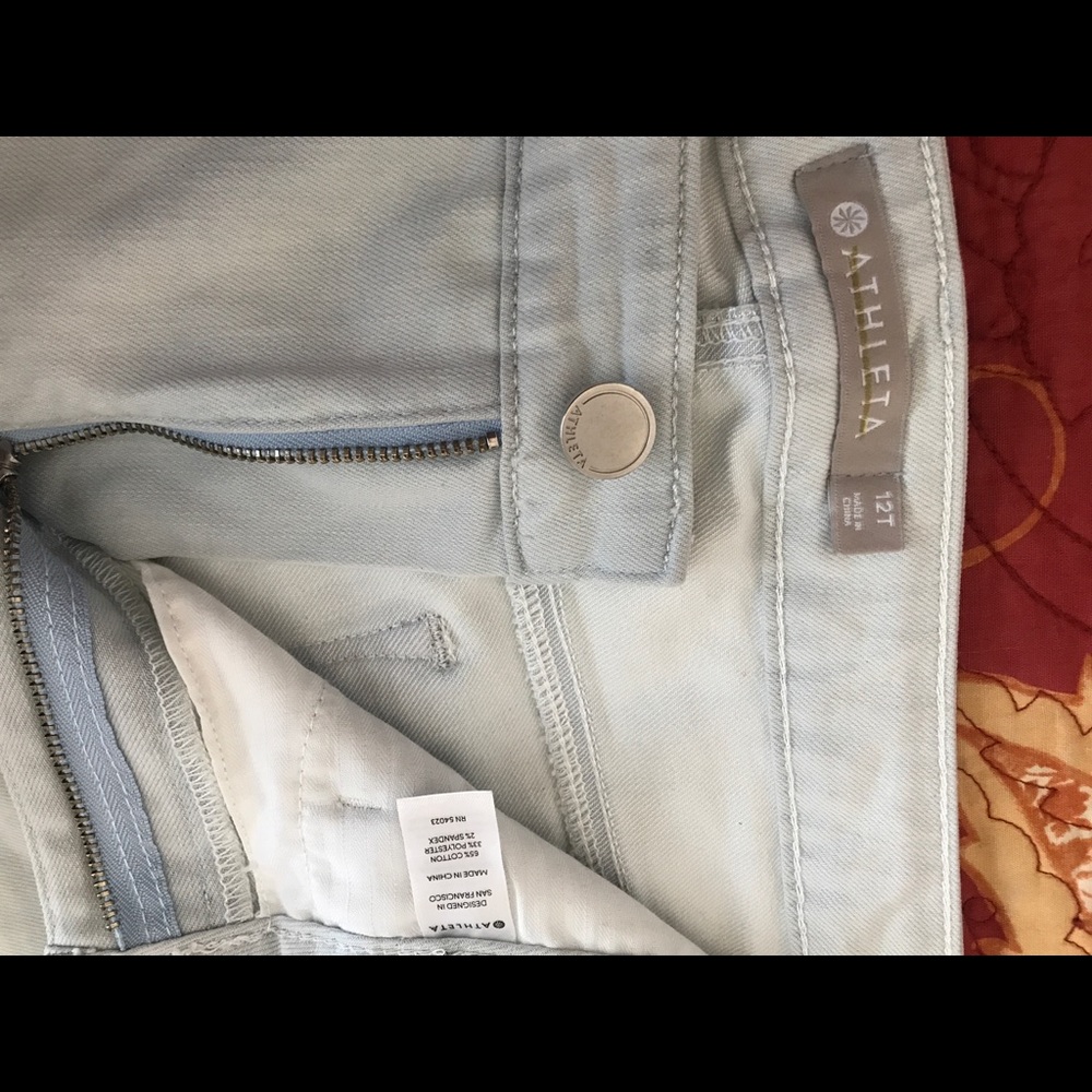 Athleta High RiseSkultek jean,cropped,12T,29.5L